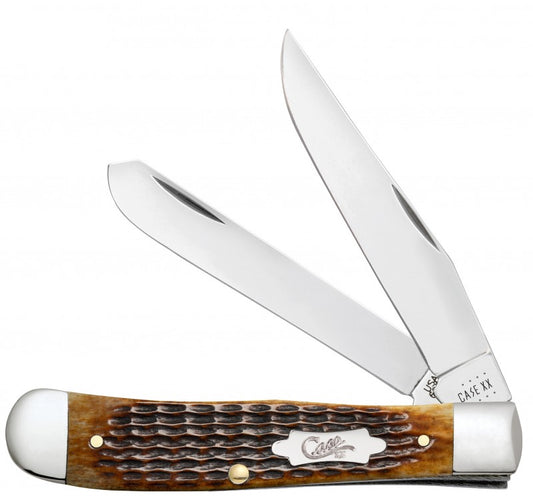 Case XX™ Knives Trapper Jigged Antique Bone Stainless 52832 Pocket Knife