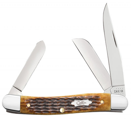 Case XX™ Knives Medium Stockman Jigged Antique Bone Stainless 52834 Pocket Knife