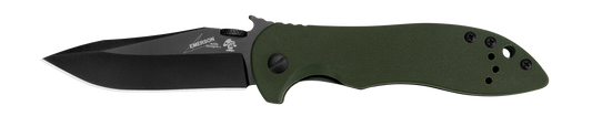 Kershaw Knives™ CQC-5K Liner Lock CQC-5K Olive Drab G-10 8Cr14MoV Stainless Steel Pocket Knife