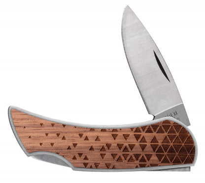 Case XX™ Knives Woodchuck Executive Lockback Natural Wood Triangle Artwork 64321