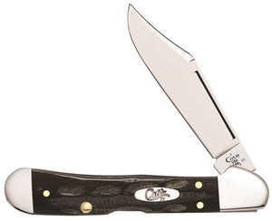 W.R. Case XX Knives Jigged Buffalo Horn Mini Copperlock Stainless Pocket Knife 65022