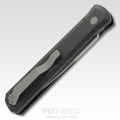Pro-Tech Knives, LLC™ Godfather Auto 920 Black 6061-T6 Aluminum 154CM Stainless Steel Pocket Knife