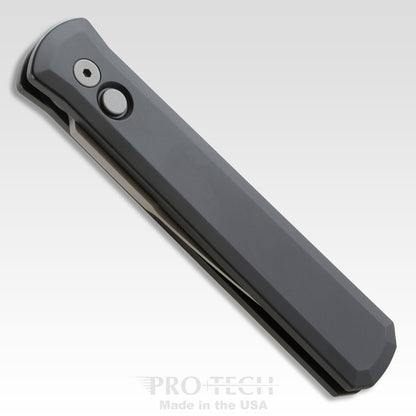 Pro-Tech Knives, LLC™ Godfather Auto 920 Black 6061-T6 Aluminum 154CM Stainless Steel Pocket Knife