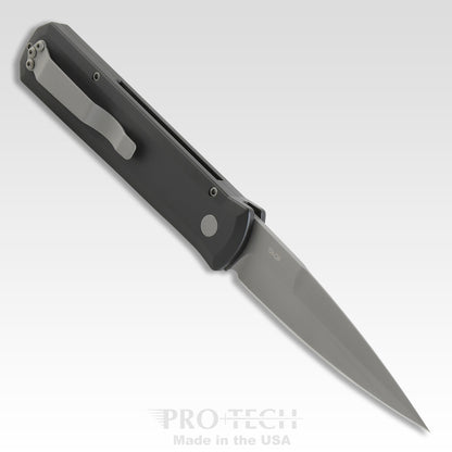 Pro-Tech Knives, LLC™ Godfather Auto 920 Black 6061-T6 Aluminum 154CM Stainless Steel Pocket Knife