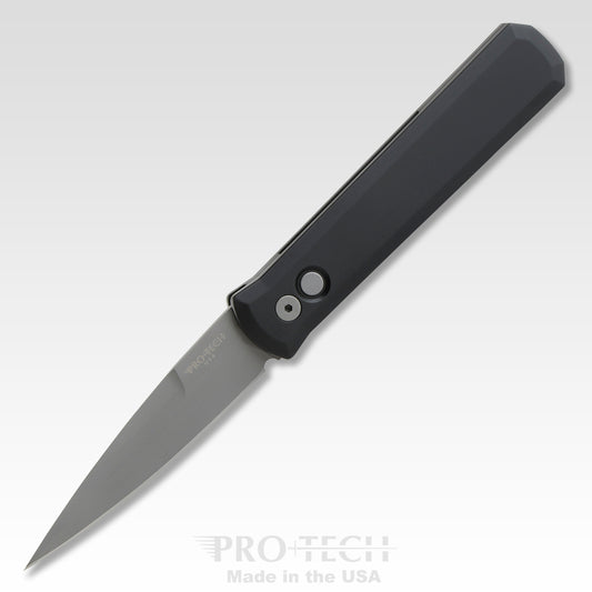 Pro-Tech Knives, LLC™ Godfather Auto 920 Black 6061-T6 Aluminum 154CM Stainless Steel Pocket Knife