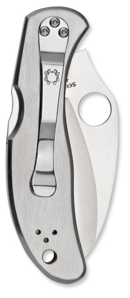 Spyderco Knives™ Harpy Lockback C08S Satin Finished Solid Stainless Steel VG-10 Stainless Steel Pocket Knife