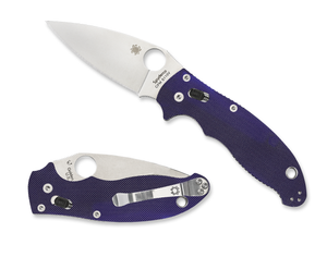 Spyderco Knives™ Manix 2 Lever Lock C101GPDBL2 Dark Blue G-10 CPM S110V Stainless Steel Pocket Knife