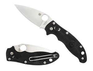 Spyderco Knives™ Manix 2 Lever Lock C101PBK2 Black Fiberglass Reinforced Co-Polymer CTS BD1 Stainless Steel Pocket Knife