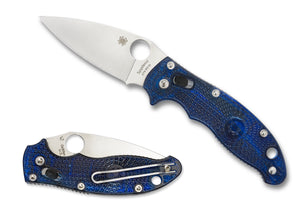 Spyderco Knives™ Manix 2 Lever Lock C101PBL2 Blue Fiberglass Reinforced Co-Polymer CTS BD1N Stainless Steel Pocket Knife