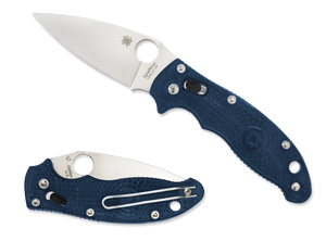 Spyderco Knives™ Manix 2 Lever Lock C101PDBL2 Dark Blue Fiberglass-Reinforced Nylon Crucible CPM S110V Stainless Steel Pocket Knife