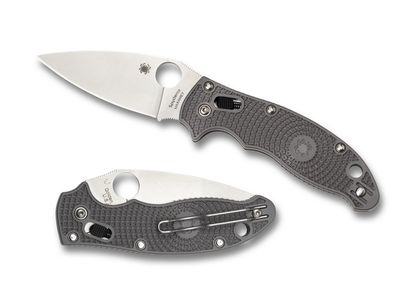 Spyderco Knives™ Manix 2 Lever Lock C101PGY2 Gray Fiberglass Reinforced Co-polymer Micro-Melt Maxamet Pocket Knife