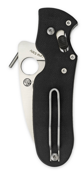 Spyderco Knives™ P'Kal Lever Lock C103GP Black G-10 Laminate CPM S30V Stainless Steel Pocket Knife