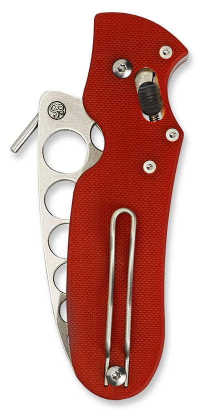 Spyderco Knives™ P'Kal Lever Lock C103TR Red G-10 440C Stainless Steel Pocket Knife