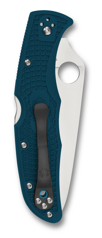 Spyderco Knives™ Endura 4 Lockback C10FSK390 Blue Fiberglass Reinforced Nylon K390 Microclean Carbon Steel Pocket Knife