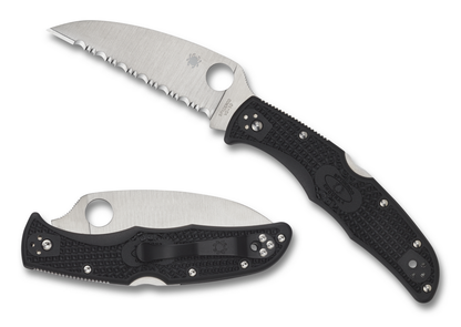 Spyderco Knives™ Endura 4 Lockback C10FSWCBK Black Fiberglass Reinforced Nylon VG-10 Stainless Steel Pocket Knife