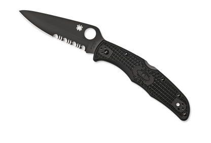 Spyderco Knives™ Endura 4 Lockback C10PSBBK Black Fiberglass Reinforced Nylon VG-10 Stainless Steel Pocket Knife