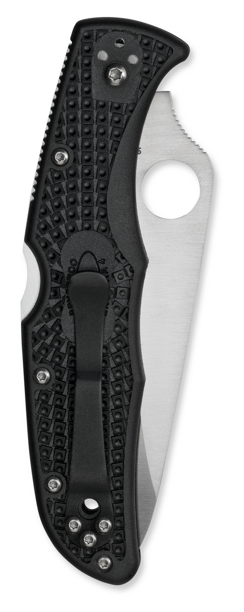 Spyderco Knives™ Endura 4 Lockback C10PSBK Black Fiberglass Reinforced Nylon VG-10 Stainless Steel Pocket Knife