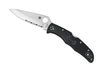 Spyderco Knives™ Endura 4 Lockback C10PSBK Black Fiberglass Reinforced Nylon VG-10 Stainless Steel Pocket Knife