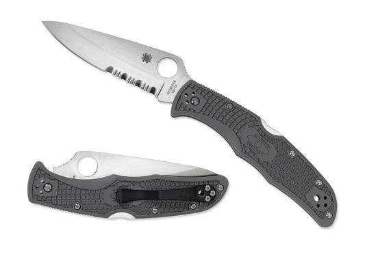 Spyderco Knives™ Endura 4 Lockback C10PSFG Foliage Green Fiberglass Reinforced Nylon VG-10 Stainless Steel Pocket Knife