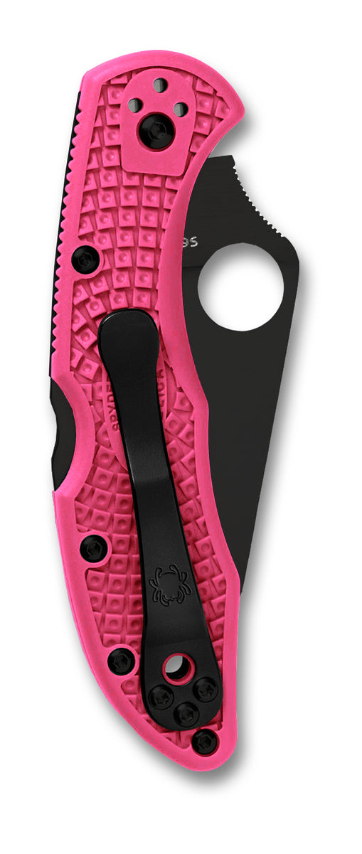 Spyderco Knives™ Delica 4 Lockback C11FPPNS30VBK Pink Fiberglass Reinforced Nylon CPM S30V Stainless Steel Pocket Knife