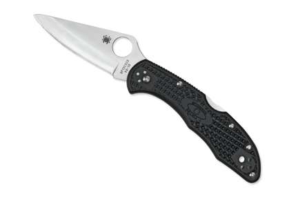 Spyderco Knives™ Delica 4 Lockback C11PBK Black Fiberglass Reinforced Nylon VG-10 Stainless Steel Pocket Knife