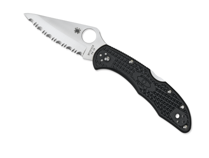 Spyderco Knives™ Delica 4 Lockback C11SBK Black Fiberglass Reinforced Nylon VG-10 Stainless Steel Pocket Knife