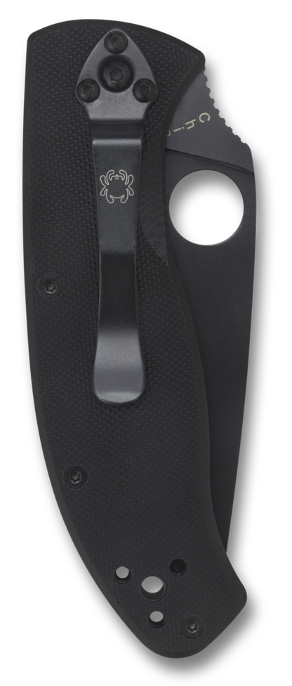 Spyderco Knives™ Tenacious Liner Lock C122GBBKP Black G-10 Laminate 8Cr13MoV Stainless Steel Pocket Knife