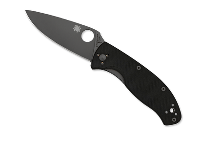 Spyderco Knives™ Tenacious Liner Lock C122GBBKP Black G-10 Laminate 8Cr13MoV Stainless Steel Pocket Knife