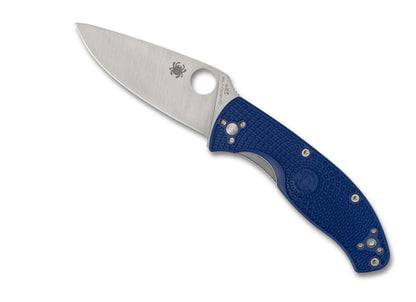 Spyderco Knives™ Tenacious Liner Lock C122PBL Blue Fiberglass Reinforced Nylon CPM S35VN Stainless Steel Pocket Knife