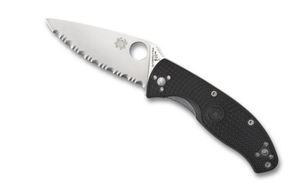 Spyderco Knives™ Tenacious Liner Lock C122SBK Black Fiberglass Reinforced Nylon 8Cr13MoV Stainless Steel Pocket Knife