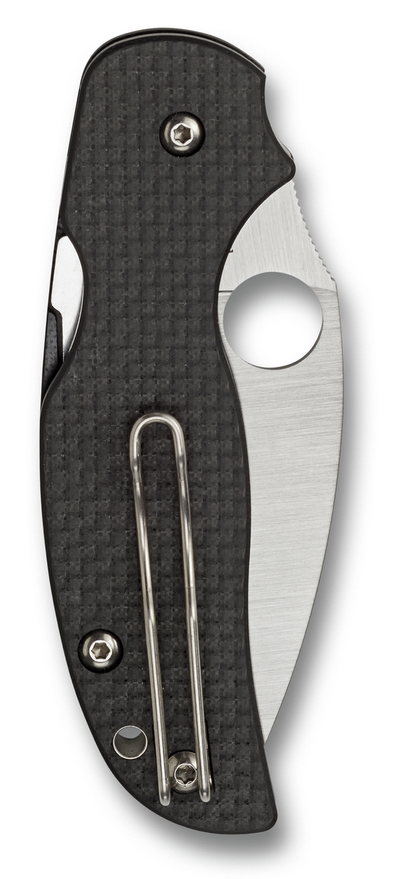 Spyderco Knives™ Sage 5 Liner Lock C123CFPCL Carbon Fiber and Black G-10 CPM S30V Stainless Steel Pocket Knife