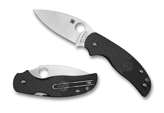 Spyderco Knives™ Sage 5 Lockback C123PBK Black Fiberglass Reinforced Nylon CPM S30V Stainless Steel Pocket Knife