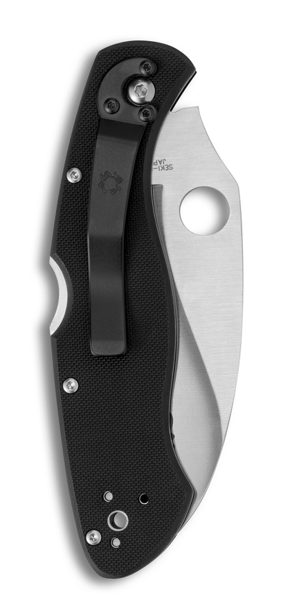 Spyderco Knives™ Civilian Lockback C12GS Black G-10 VG-10 Stainless Steel Pocket Knife