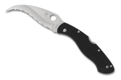 Spyderco Knives™ Civilian Lockback C12GS Black G-10 VG-10 Stainless Steel Pocket Knife