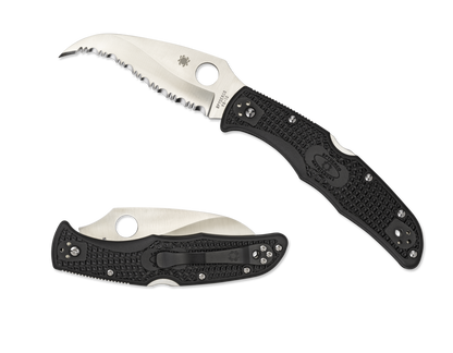 Spyderco Knives™ Matriarch 2 Lockback C12SBK2 Black Fiberglass Reinforced Nylon VG-10 Stainless Steel Pocket Knife