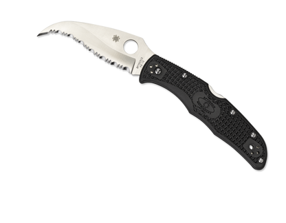 Spyderco Knives™ Matriarch 2 Lockback C12SBK2 Black Fiberglass Reinforced Nylon VG-10 Stainless Steel Pocket Knife