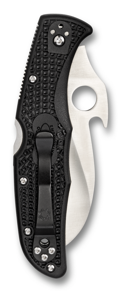 Spyderco Knives™ Matriarch 2 Lockback C12SBK2W Black Fiberglass Reinforced Nylon VG-10 Stainless Steel Pocket Knife