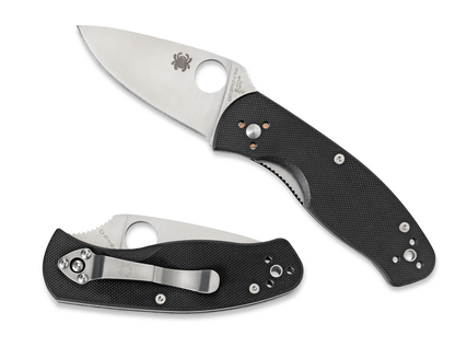 Spyderco Knives™ Persistence Liner Lock C136GP Black G-10 8Cr13MoV Stainless Steel Pocket Knife