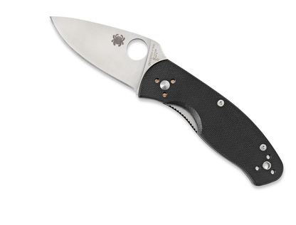 Spyderco Knives™ Persistence Liner Lock C136GP Black G-10 8Cr13MoV Stainless Steel Pocket Knife