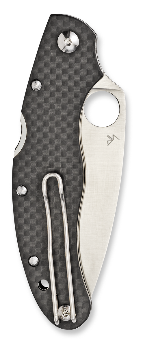 Spyderco Knives™ Caly 3.5 Lockback C144CFPE Black Carbon Fiber High-Carbon ZDP-189 Pocket Knife