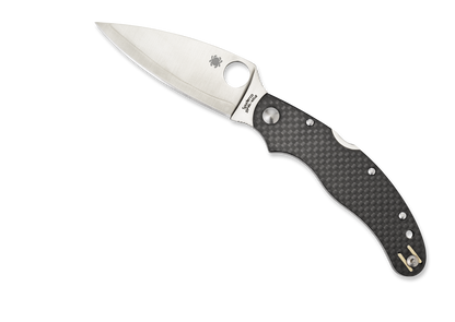 Spyderco Knives™ Caly 3.5 Lockback C144CFPE Black Carbon Fiber High-Carbon ZDP-189 Pocket Knife