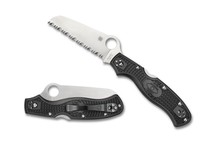 Spyderco Knives™ Rescue 3 Lockback C14SBK3 Black Fiberglass Reinforced Nylon VG-10 Stainless Steel Pocket Knife