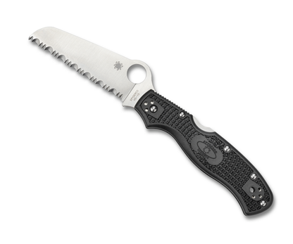 Spyderco Knives™ Rescue 3 Lockback C14SBK3 Black Fiberglass Reinforced Nylon VG-10 Stainless Steel Pocket Knife