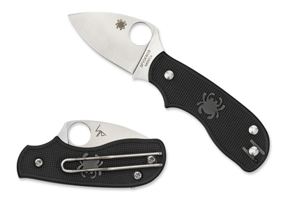 Spyderco Knives™ Squeak SlipIt C154PBK Black Fiberglass Reinforced Nylon N690Co Stainless Steel Pocket Knife