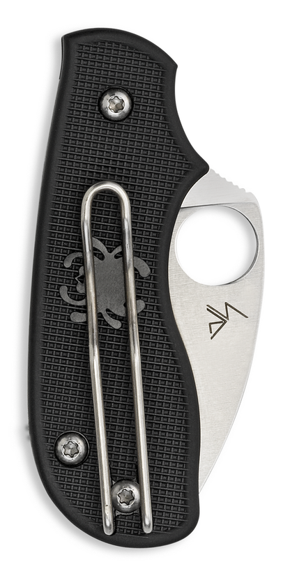 Spyderco Knives™ Squeak SlipIt C154PBK Black Fiberglass Reinforced Nylon N690Co Stainless Steel Pocket Knife