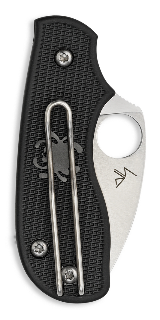 Spyderco Knives™ Squeak SlipIt C154PBK Black Fiberglass Reinforced Nylon N690Co Stainless Steel Pocket Knife