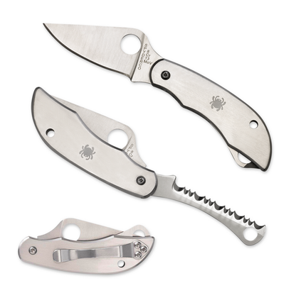 Spyderco Knives™ ClipiTool Folder C176P&S Stainless Steel 8Cr13MoV Stainless Steel Pocket Knife