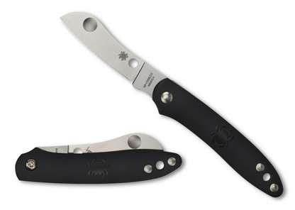 Spyderco Knives™ Roadie Slipjoint C189PBK Black Fiberglass Reinforced Nylon N690Co Stainless Steel Pocket Knife