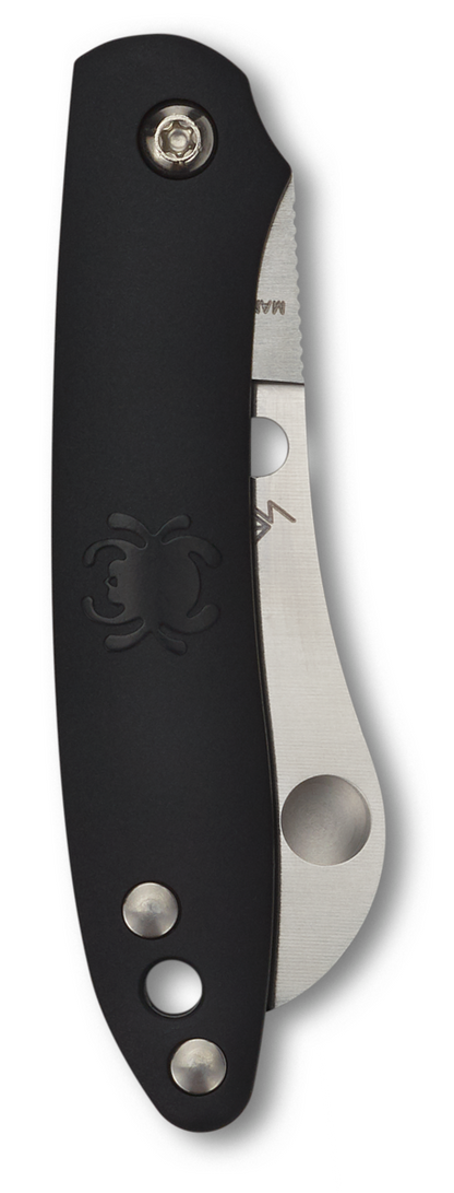 Spyderco Knives™ Roadie Slipjoint C189PBK Black Fiberglass Reinforced Nylon N690Co Stainless Steel Pocket Knife