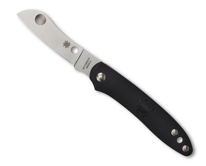 Spyderco Knives™ Roadie Slipjoint C189PBK Black Fiberglass Reinforced Nylon N690Co Stainless Steel Pocket Knife